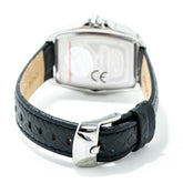 Chronotech Black Leather Dress Watch